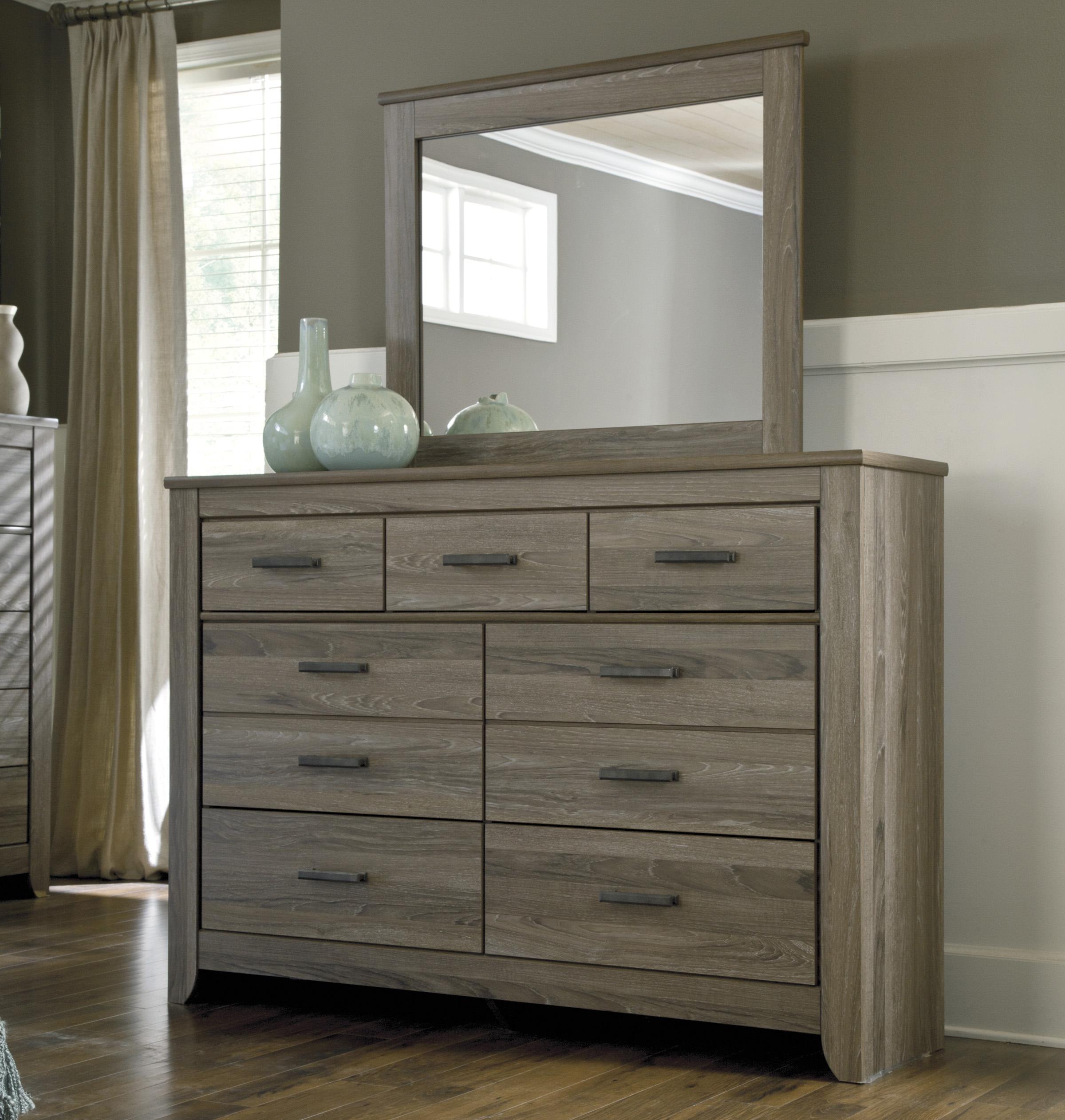 Signature Design by Ashley Zelen B248B1 Rustic Tall Dresser & Bedroom